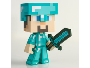 Acquista Minecraft Doll Steve Diamond Minecraft Doll Steve Diamond