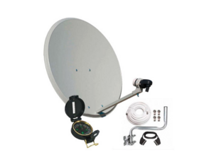 Acquista Antena 80cm + LNB + Satellite Locator + Installazione Kit Antena 80cm + LNB + Satellite Locator + Installazione Kit