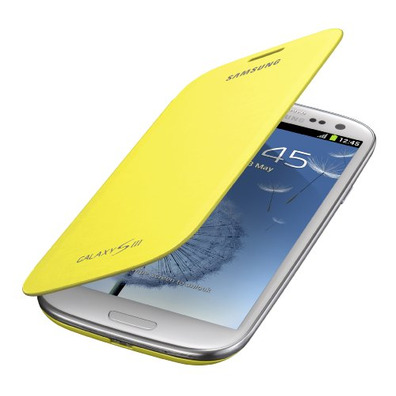 Flip cover per Samsung Galaxy S III giallo