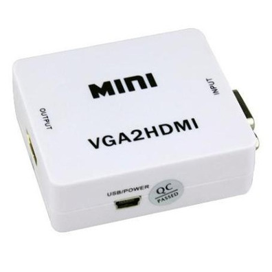 Mini adapter VGA-HDMI with 3.5mm audio