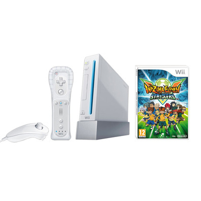 Nintendo Wii Bianca + Inazuma Eleven Strikers