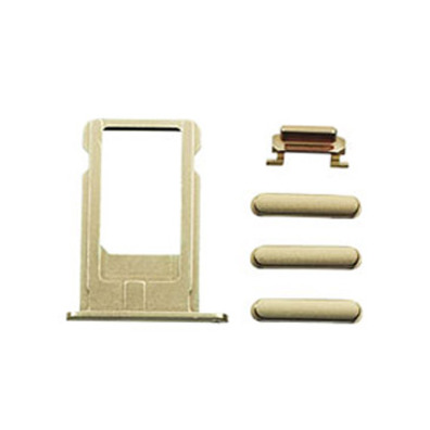 SIM Card Tray and Side Buttons Set for iPhone 6 Plus Nero