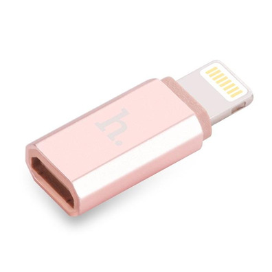 Adattatore da Lightning a Micro USB Rosa Hoco