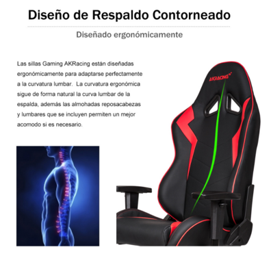 Akracing sedia di gioco serie core sx rosso