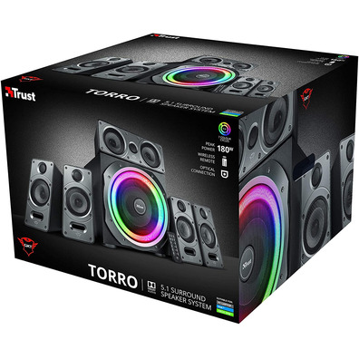 Altavoces Trust Gaming GXT 698 Torro RGB - Illuminato 180W 5,1