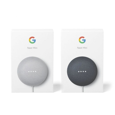 Altavoz Google NEST Mini Carbón / Tiza Pack 2 unidades (independienti)