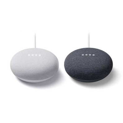 Altavoz Google NEST Mini Carbón / Tiza Pack 2 unidades (independienti)