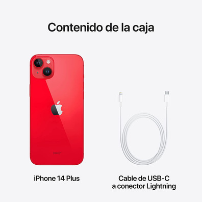 Apple iPhone 14 Plus 128GB 6,7 '' 5G (Prodotto Rosso) Rojo MQ513QL/A