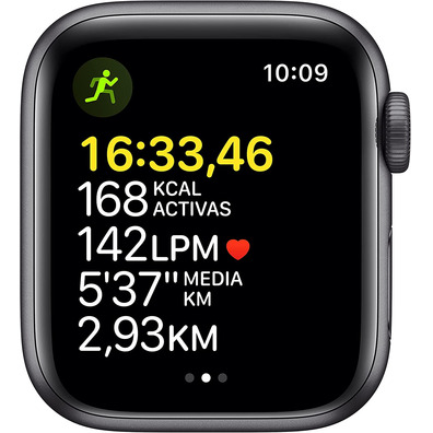 Apple Watch SE 2021 GPS 40 mm Caja de Aluminio Gris espaciale / Correa Deportiva Negro Medianoche