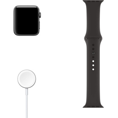 Apple Watch Series 3 GPS 42mm Caja Gris Espaciale / Correa Deportiva Negra