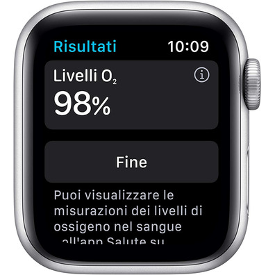 Apple Watch Series 6 GPS/Cellular 40mm Caja de Aluminio en Plata / Correa Deportiva Blanca