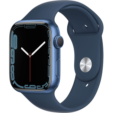 Apple Watch Serie 7 GPS 45mm Caja Aluminio Azul / Correa Deportiva Azul Abismo