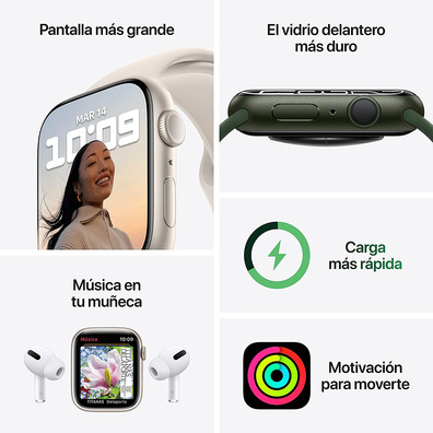 Apple Watch Serie 7 GPS 45mm Caja Aluminio Azul / Correa Deportiva Azul Abismo