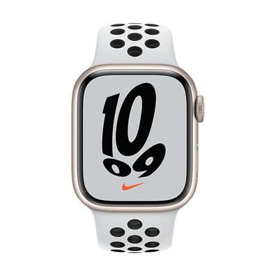 Apple Watch Series 7 Nike GPS/Cellular 45 mm Caja de Aluminio en Plata / Correa Deportiva Nike