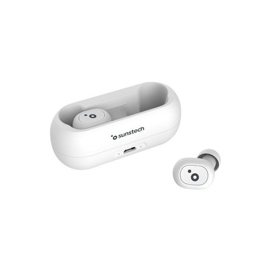 Auriculares Bluetooth Sunstech Wavepods Lite White BT5.0 TWS