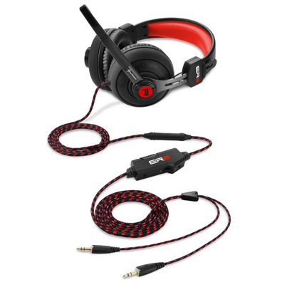 Auriculares Gaming Sharkoon Rush ER2 Rojo / Negro