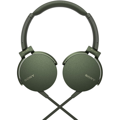 Auriculares Sony MDR-XB550AP Extra Bass con Micrófono Verdes