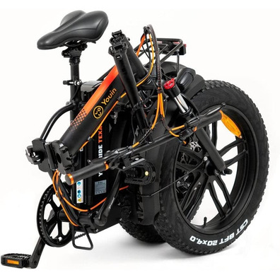 Bicicleta Eléctrica FAT Bike Youin You - Ride Texas Negro / Naranja