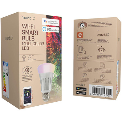 Lampadina smart Muvit IO MIOBULB002 E27