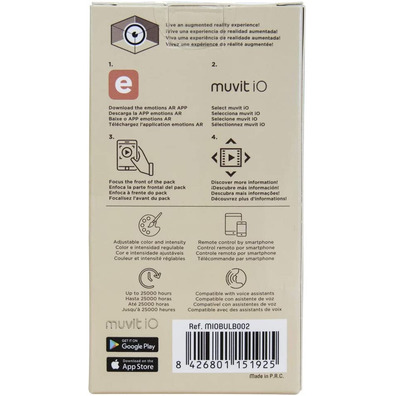 Lampadina smart Muvit IO MIOBULB002 E27