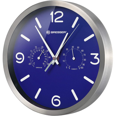 Bresser DCF 25 cm Reloj Termohigrómetro Mytime Azul