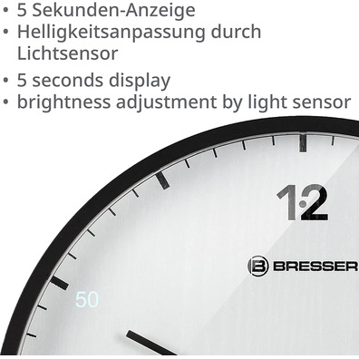 Bresser Mytime LEDSEC Blanco