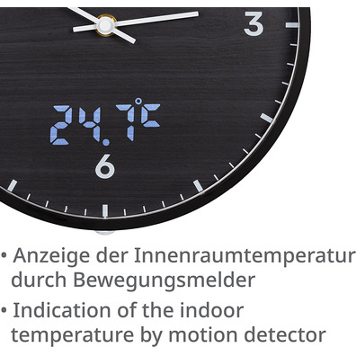 Bresser Mytime LEDSEC Negro