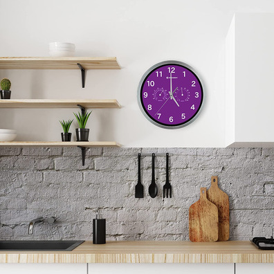 Bresser Mytime Reloj Parate Termo - /Higro 25cm Violeta