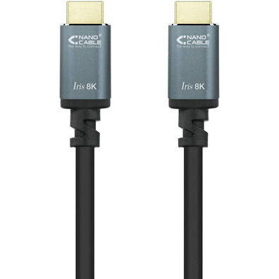 Cavo HDMI 2,1 Nanocable Iris 1,5m Negro