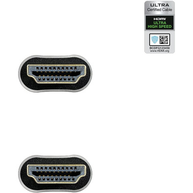 Cavo HDMI 2,1 Nanocable Ultra High Speed 1m Negro