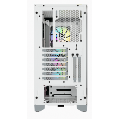 Caja Corsair ICUE 4000X RGB Temperato Glass Blanca