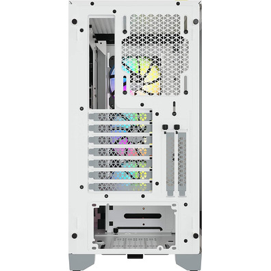 Caja Corsair ICUE 4000X RGB Temperato Glass Blanca