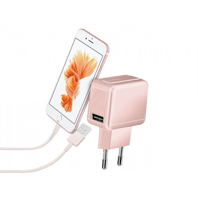 Caricabatteria da viaggio Gold Collection con porta USB 1 mAh Rose Gold