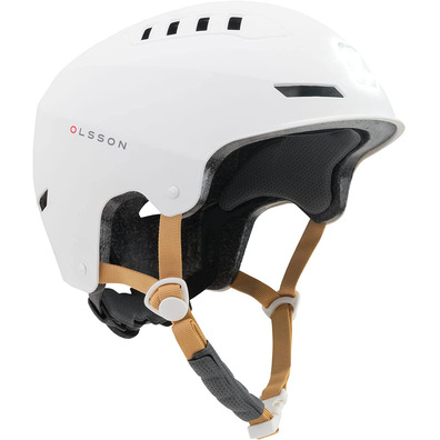 Casco Olsson Urban Light M/L Nastro Blanco