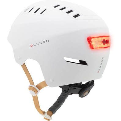 Casco Olsson Urban Light M/L Nastro Blanco