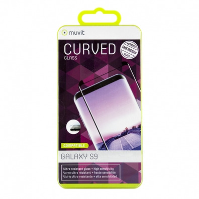 Vetro temperato 0,33 mm Curvo 3d Samsung Galaxy S9 Muvit