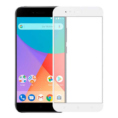 Vetro Temperato Curvo Totale 5D - Xiaomi Mi A1 Bianco