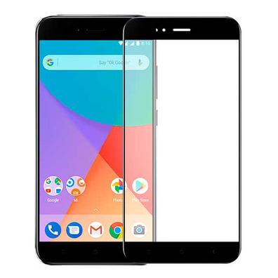 Vetro Temperato Curvo Totale 5D - Xiaomi Mi A1 Nero