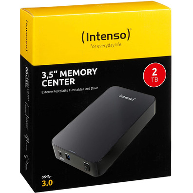 Hard disk esterno Intenso Memory Center 2tb 3.5" Nero