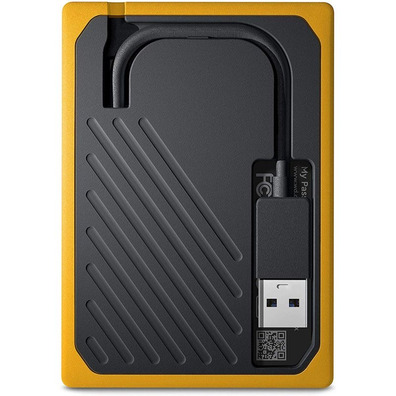 Hard disk esterno SSD Western Digital My Passport Go 500 GB Giallo