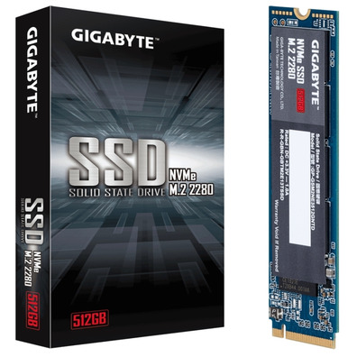 Disco Duro Gigabyte GP-GSM2NE3512GNTD SSD NVMe M. 2512,GB 2280