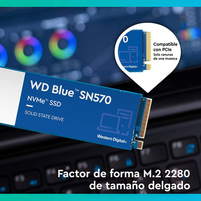 Disco Duro M2 Western Digital Blue 500 GB SN750 NVME PCIE 3