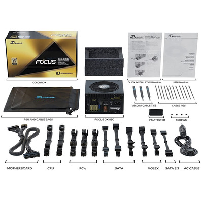 Fuente de Alimentación Stagionale Focus GX850 ATX 850W