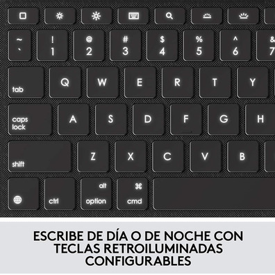 Funda con Teclado Logitech Combo Touch iPad (7ª y 8ª Gen) 10,2 " Gris