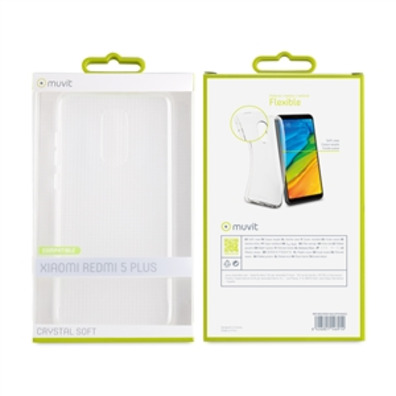 Custodia in cristallo morbido trasparente Xiaomi Redmi 5 Plus Muvit