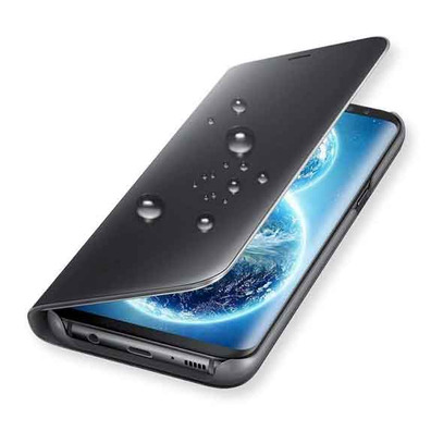 Custodia a Specchio Tipo Libro - Samsung Galaxy S9 Nero