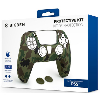 Funda Protectora BigBen + 2 Thumbstick Camo