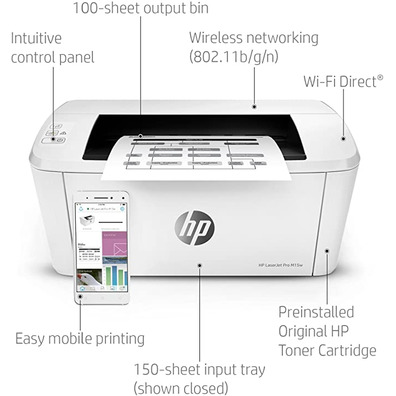 Stampante HP Laserjet Pro M15W Wifi USB