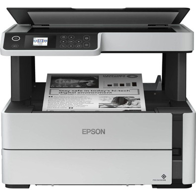 Impresora Multifunción Recargable Monocromo Epson Ecotank ET-M2170 WiFi/Dúplex/ Blanca