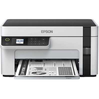 Impresora Recargabili Monocromo Multifunción Epson Ecotank ET-M2120 WiFi Blanca